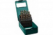 KRAFTOOL COBALT Набор сверл по металлу HSS-Co(8%), 25 шт, 1-13мм, сталь М42(S2-10-1-8)