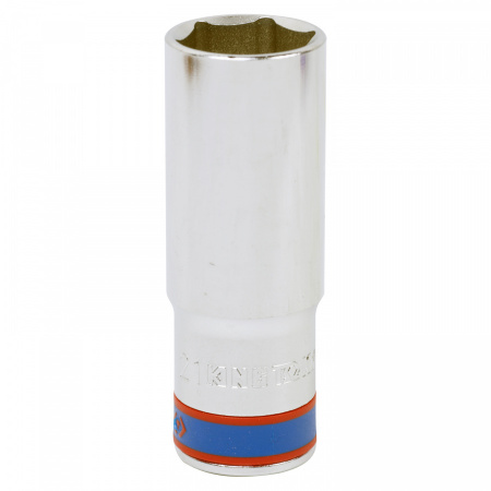 KING TONY Головка торцевая глубокая шестигранная 1/2", 21 мм