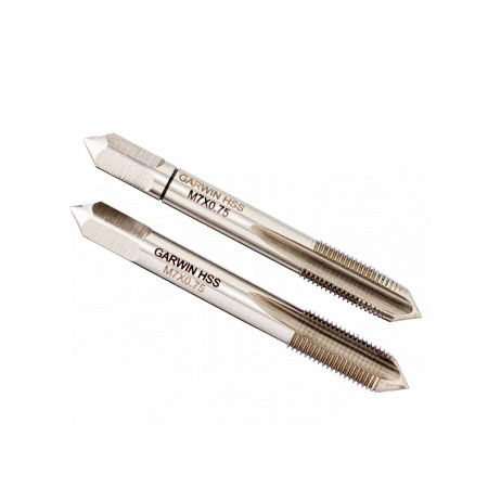 GARWIN INDUSTRIAL Метчики ручные Mf7x0.75, DIN 2181, HSS, 6H, комплект из 2 штук