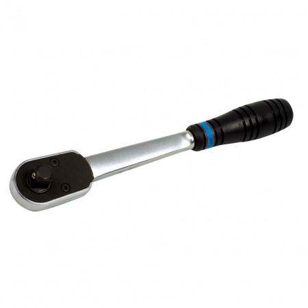 KING TONY Трещотка 1/2", 250 мм, 72 зубца, с кнопкой, встроенный реверс 4783-10G