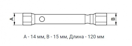Дело Техники Ключ трубчатый штампованный 10х11мм