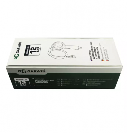 GARWIN PRO Пистолет для накачки шин с цифровым манометром, 12 бар