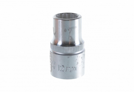 FORCE Головка торцевая, 1/2", 12 мм, 12-гранная, длина 38 мм