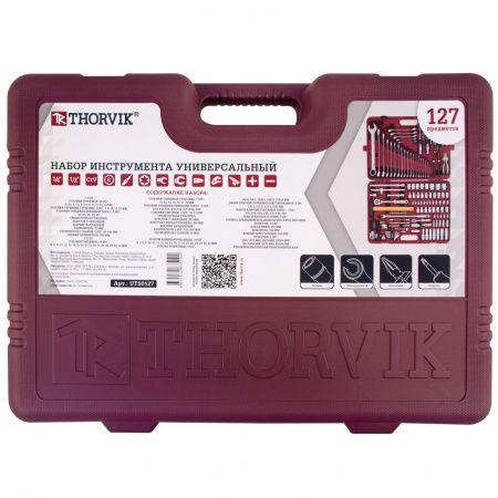 Thorvik Набор инструмента универсальный 1/4", 1/2"DR, 127 пр, UTS0127