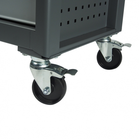 JTC Тележка инструментальная 5 секций серая 