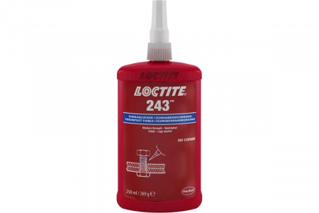 LOCTITE 243 250ML Резьбовой фиксатор средней прочности (синий)