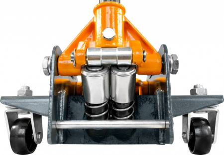 OMBRA Домкрат подкатной 3 т. гаражный двухпоршневой, 133-485 мм