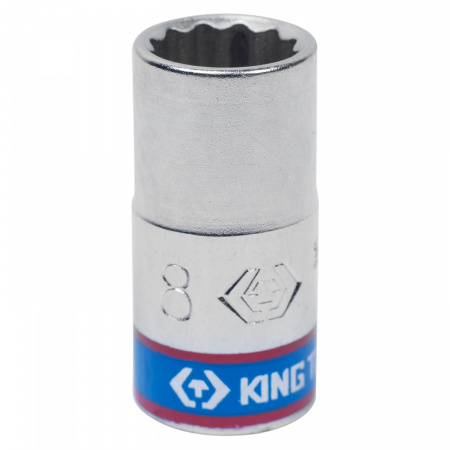 KING TONY Головка торцевая стандартная двенадцатигранная 1/4", 8 мм 233008M