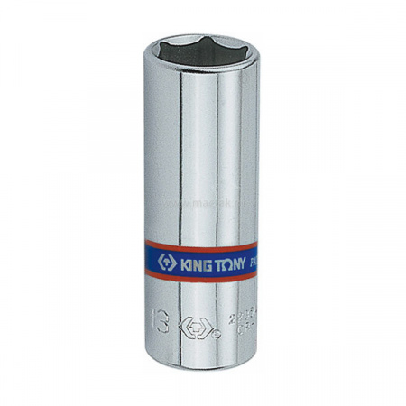 KING TONY Головка торцевая глубокая шестигранная 1/4", 9 мм