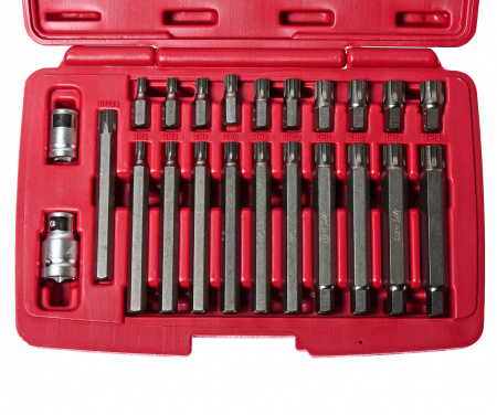 JTC Набор бит 1/2"&3/8" RIBE RM5-RM14 + 2 держателя (кейс) 23 предмета 