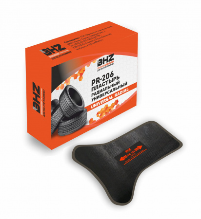 БХЗ Пластырь для ремонта радиальных шин PR-206 BHZ Professional 90/160*170 мм 2 сл. корда, 5 шт