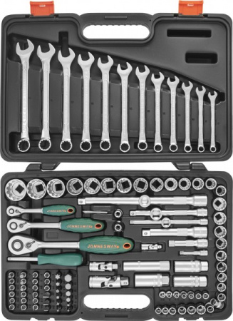 JONNESWAY Набор инструмента универсальный 1/4", 1/2", 3/8" Super Tech, 111 предметов
