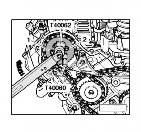 Licota Набор фиксаторов для дизельных двигателей VW-Audi V6 (2.7, 3.0) V8 (4.0, 4.2) со съемником помпы