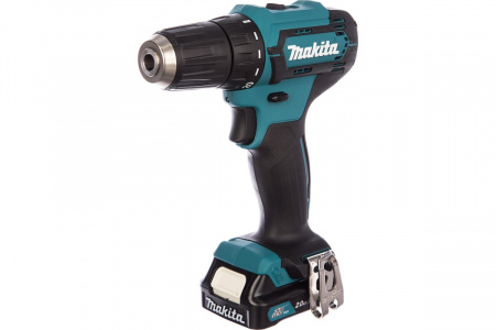 Makita Аккумуляторная дрель 10 мм, 12В, 30 Нм, 1700 об/мин, 2х2Ач, Li-ion(слайдер)