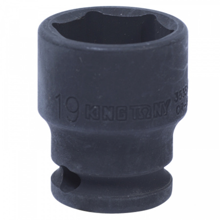 KING TONY Головка торцевая ударная шестигранная 3/8", 19 мм