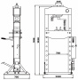 KraftWell KRWPR50F Пресс 50 т. с ручным и ножным приводом