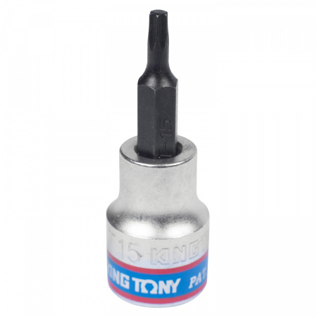 KING TONY Насадка (бита) торцевая 3/8", TORX, T15, L = 50 мм