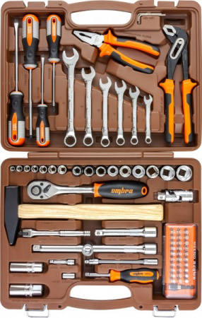 OMBRA Набор инструмента универсальный 1/4", 1/2"DR, 75 предметов