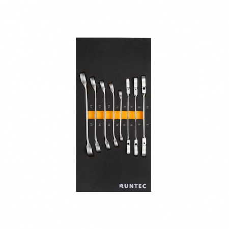 RUNTEC Тележка инструментальная 7 полочная Standart серая с комплектом инструмента, 273 предмета