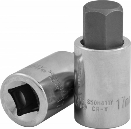 JONNESWAY Насадка торцевая 1/4"DR с вставкой-битой, H6, 37 мм