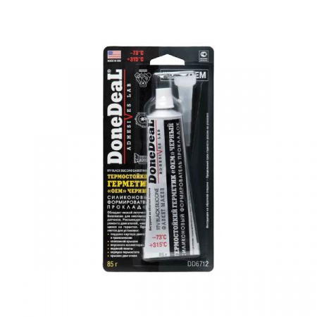 DoneDeal Герметик силиконовый черный 85гр.