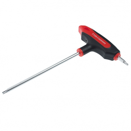 JTC Двусторонний ключ TORX с отверстием и Т-образной рукояткой T10H 
