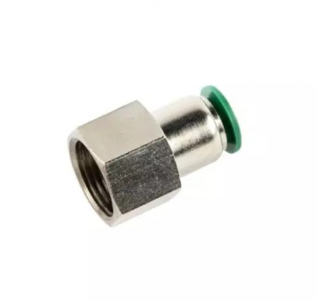 GARWIN PRO Цанговый разъем F1/4" 6 мм, с уплотнением, металл. корпус