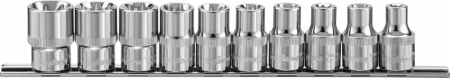 OMBRA Набор головок торцевых 1/2"DR на держателе, внешний TORX®, E8-E24, 10 предметов