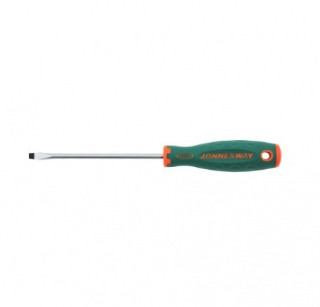 JONNESWAY Отвертка стержневая шлицевая ANTI-SLIP GRIP, SL5.5х125 мм