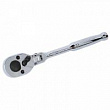 KING TONY Трещотка 1/4", 150 мм, 24 зубца, флажковая, шарнирная 2789-06P