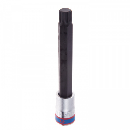 KING TONY Насадка (бита) торцевая 1/2", SPLINE, M14, L = 140 мм