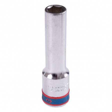 KING TONY Головка торцевая глубокая шестигранная 1/2", 12 мм, L=90 мм