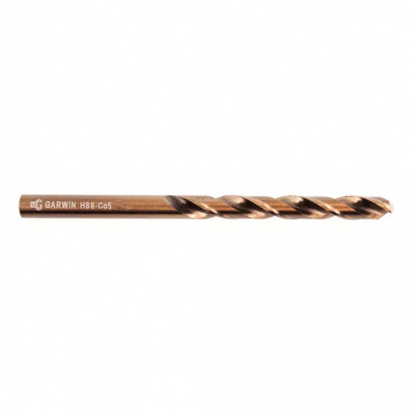GARWIN INDUSTRIAL Сверло спиральное по металлу 6 мм, DIN 338, HSS-Co5, 5xD, 135°, HA, тип UNI