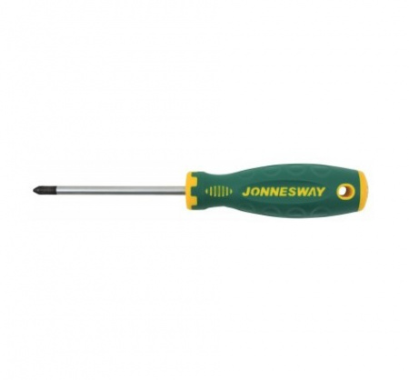 JONNESWAY Отвертка стержневая POZIDRIV ANTI-SLIP GRIP, PZ2x100
