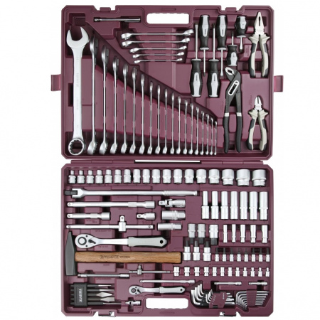 Thorvik Набор инструмента универсальный 1/4", 1/2"DR, 128 предметов