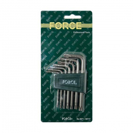 FORCE Набор ключей TORX Г-образных Т10-Т40 7 пр.